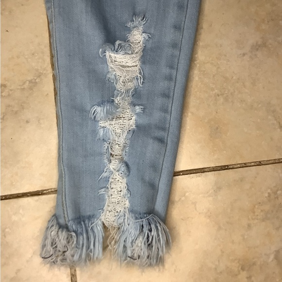 Women Fashionable Pants High Elastic Lifting Slim And Hole Sweat Pant - Picture 5 of 10